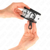 KINK - TRANSPARENT HANDGELENKMANSCHETTEN VERSTELLBAR 18-30 CM X 5,5 CM - Vanelion Paradise