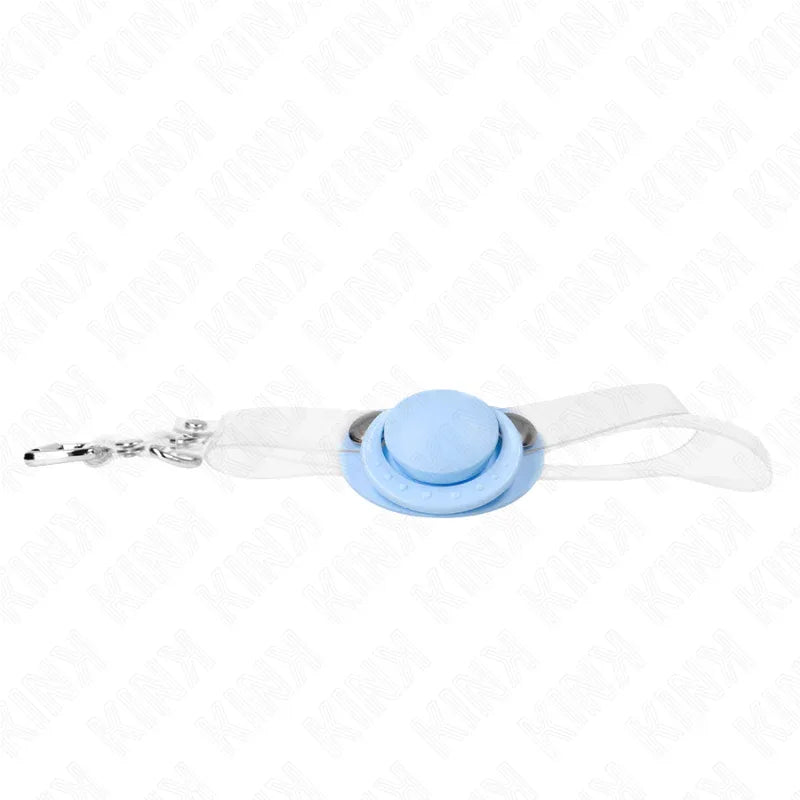 KINK - HELLBLAUER SCHNULLERFORM-SPRUDEL 5,5 x 4 CM VERSTELLBAR 43-60 CM - Vanelion Paradise