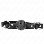 KINK - HOHLHARTER SCHWARZER BALL 4,5 CM GAG MODELL 1 63,5 X 2 CM - Vanelion Paradise
