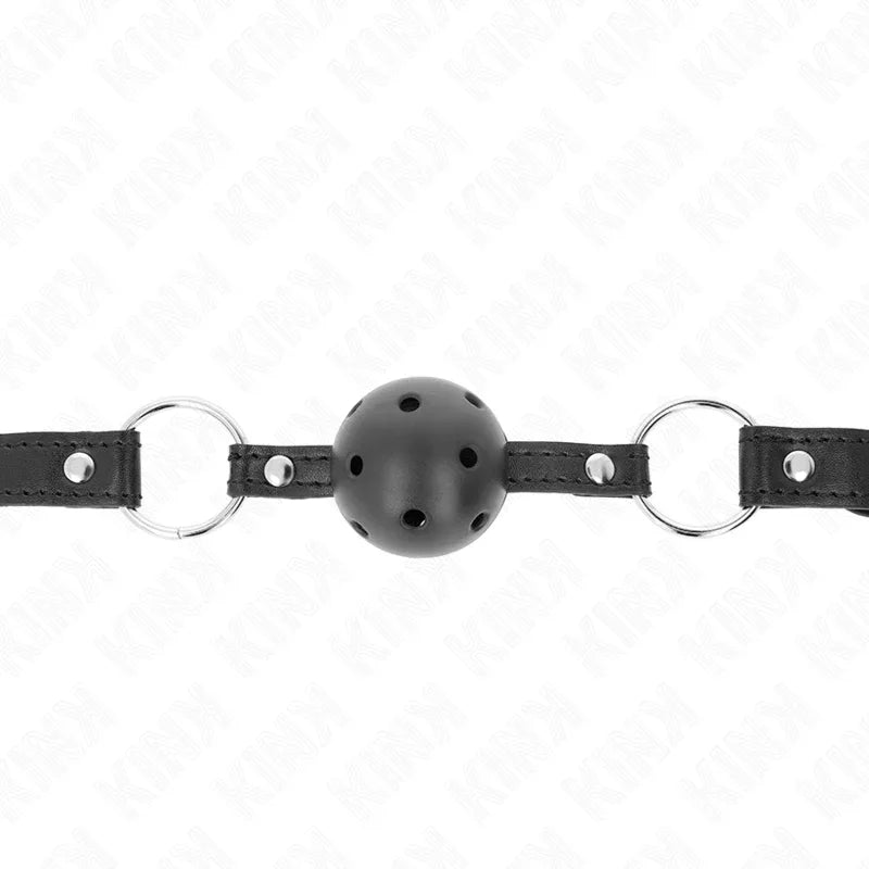 KINK - HOHLHARTER SCHWARZER BALL 4,5 CM GAG MODELL 1 63,5 X 2 CM - Vanelion Paradise