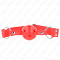 KINK - KOMPLETTER ROTER HOHLBALLKNEBEL 62 x 2 CM - Vanelion Paradise