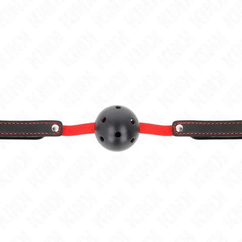 KINK - HOHLHARTER MUND 4,5 CM KNEBEL MIT ELASTISCHEM GÜRTEL 56 x 1,5 CM - Vanelion Paradise