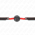 KINK - HOHLHARTER MUND 4,5 CM KNEBEL MIT ELASTISCHEM GÜRTEL 56 x 1,5 CM - Vanelion Paradise