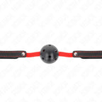 KINK - HOHLHARTER MUND 4,5 CM KNEBEL MIT ELASTISCHEM GÜRTEL 56 x 1,5 CM - Vanelion Paradise