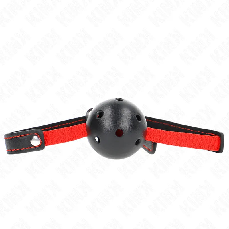 KINK - HOHLHARTER MUND 4,5 CM KNEBEL MIT ELASTISCHEM GÜRTEL 56 x 1,5 CM - Vanelion Paradise