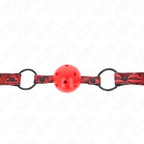 KINK - RAUTENMUSTER-BALL 4,5 CM GAG MODELL 1 64,5 CM VERSTELLBAR 42-60 CM - Vanelion Paradise