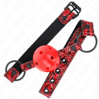 KINK - RAUTENMUSTER-BALL 4,5 CM GAG MODELL 1 64,5 CM VERSTELLBAR 42-60 CM - Vanelion Paradise