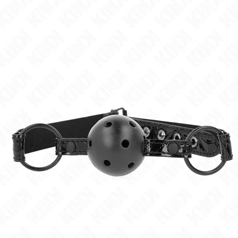KINK - RAUTENMUSTER-BALL 4,5 CM GAG MODELL 3 64,5 CM VERSTELLBAR 42-60 CM - Vanelion Paradise