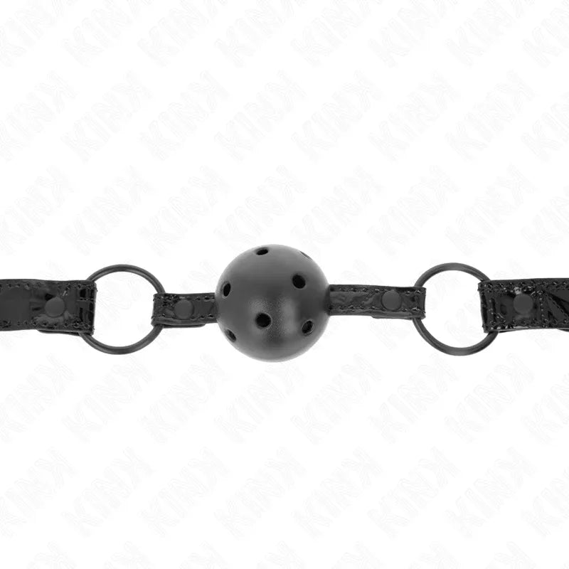KINK - RAUTENMUSTER-BALL 4,5 CM GAG MODELL 3 64,5 CM VERSTELLBAR 42-60 CM - Vanelion Paradise