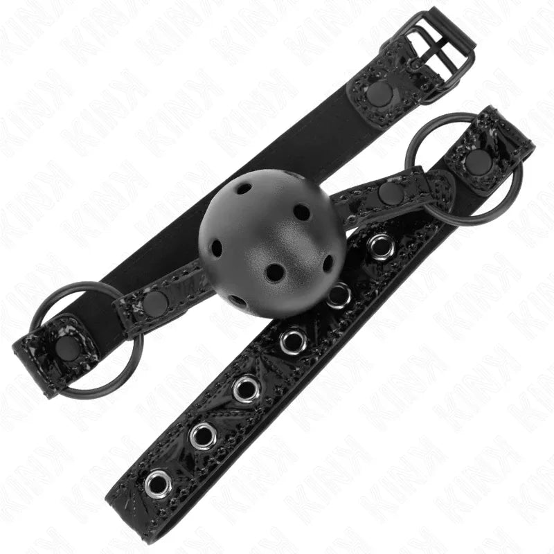 KINK - RAUTENMUSTER-BALL 4,5 CM GAG MODELL 3 64,5 CM VERSTELLBAR 42-60 CM - Vanelion Paradise