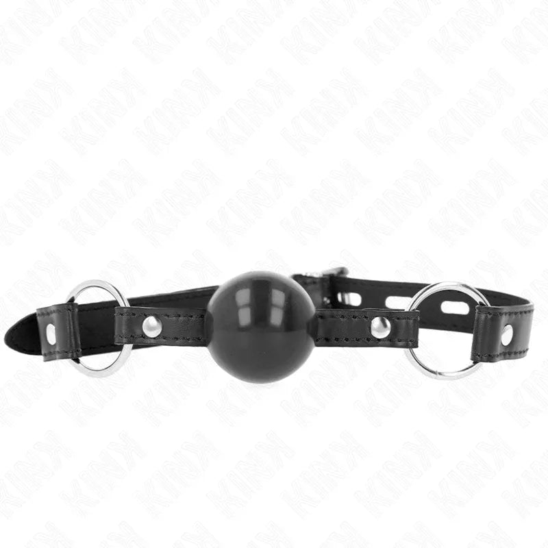 KINK - SCHWARZER TPE-BALL 4 CM Knebel 60 x 2 CM - Vanelion Paradise