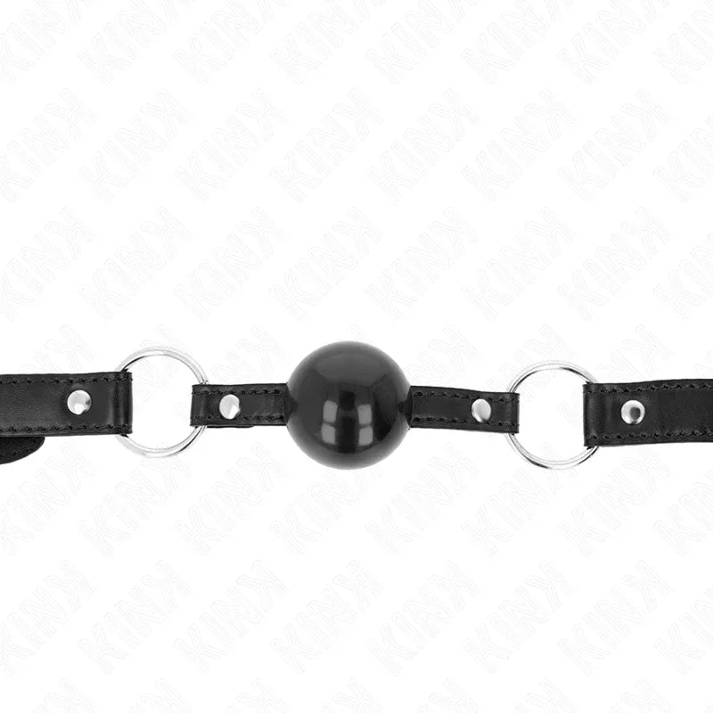 KINK - SCHWARZER TPE-BALL 4 CM Knebel 60 x 2 CM - Vanelion Paradise