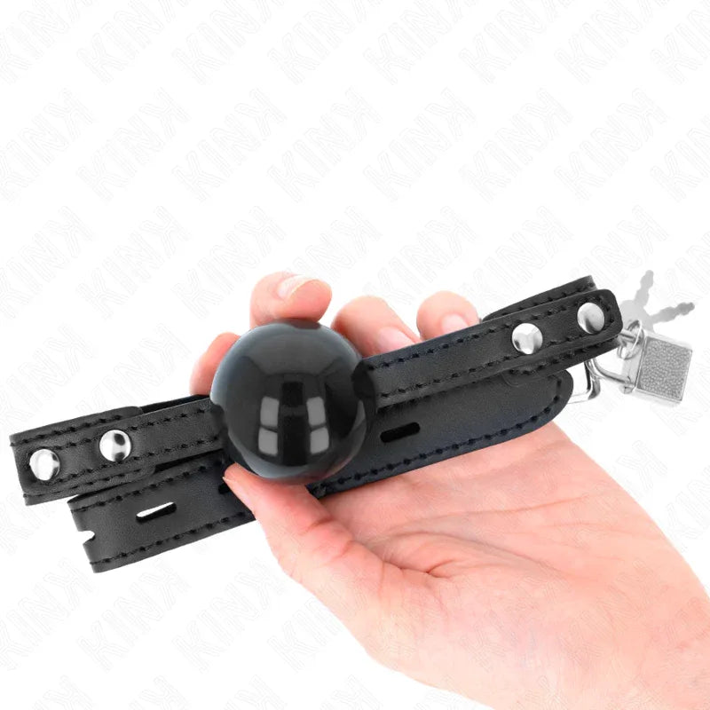 KINK - SOFT TPE BALL 4 CM GAG MODELL 3 60 x 2 CM VERSTELLBAR 37-52 CM - Vanelion Paradise