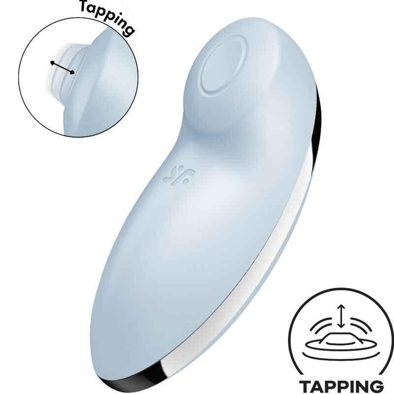 SATISFYER - TAP & CLIMAX 2 VIBRATOR & STIMULATOR BLAU - Vanelion Paradise
