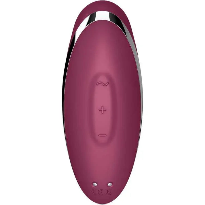 SATISFYER - TAP & CLIMAX 2 VIBRATOR & STIMULATOR ROT - Vanelion Paradise
