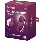 SATISFYER - TAP & CLIMAX 2 VIBRATOR & STIMULATOR ROT - Vanelion Paradise