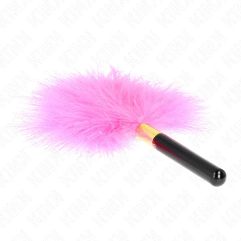 KINK - FUCHSIA GOLD METALL KITZELFEDERN 18 CM - Vanelion Paradise