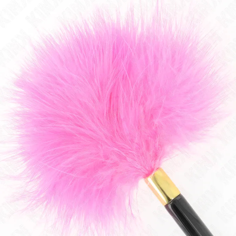 KINK - FUCHSIA GOLD METALL KITZELFEDERN 18 CM - Vanelion Paradise