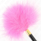 KINK - FUCHSIA GOLD METALL KITZELFEDERN 18 CM - Vanelion Paradise