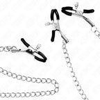 KINK - DREIFACH NIPPEL- UND KLITZISKLEMMEN MIT KETTE MODELL 0 - Vanelion Paradise