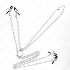 KINK - 4 Nippel- und Kitzlerklammern verstellbar, silber - Vanelion Paradise