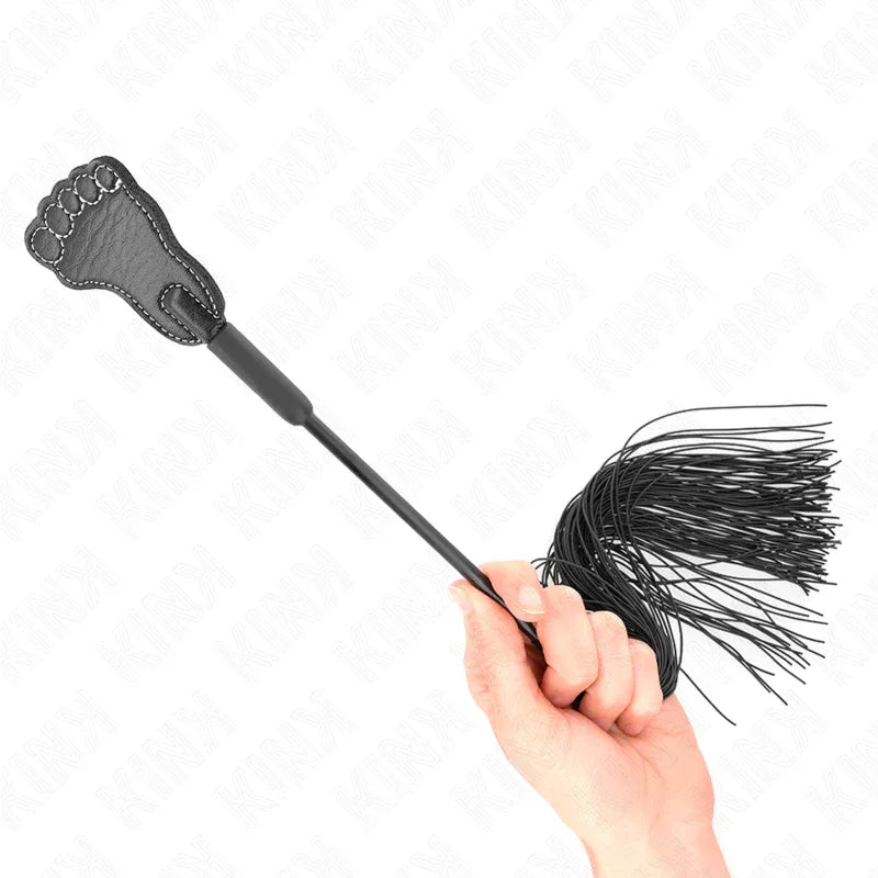 KINK - FUßFÖRMIGE PADDEL MIT QUASTENPEITSCHE 31 CM - Vanelion Paradise