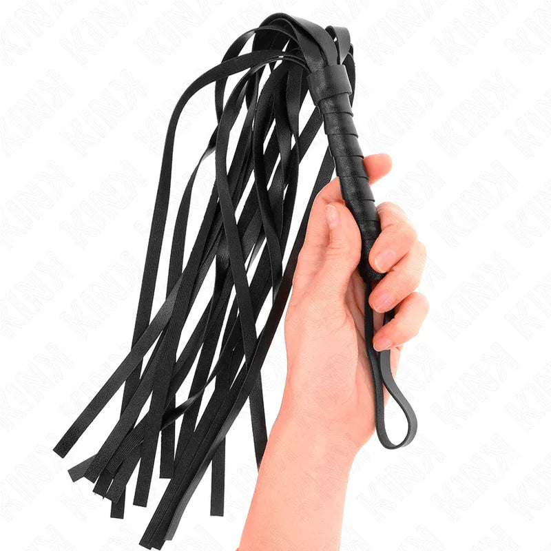 KINK - EINFACHE SCHWARZE PEITSCHE 45 CM - Vanelion Paradise
