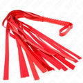 KINK - ROTE PEITSCHE MIT KURZEM GRIFF UND LANGEM SCHWANZ 70 CM - Vanelion Paradise