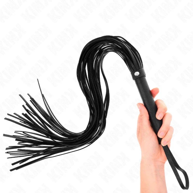 KINK - SCHWARZE WEICH-PVC-PEITSCHE 70 CM - Vanelion Paradise