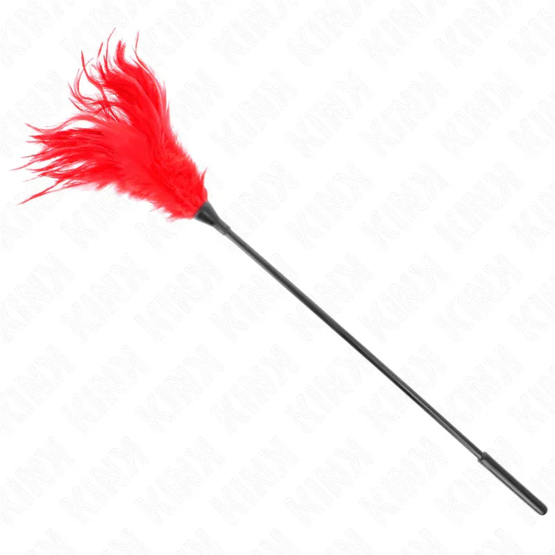 KINK - MEHRERE ROTE KITZELFEDERN 45 CM - Vanelion Paradise