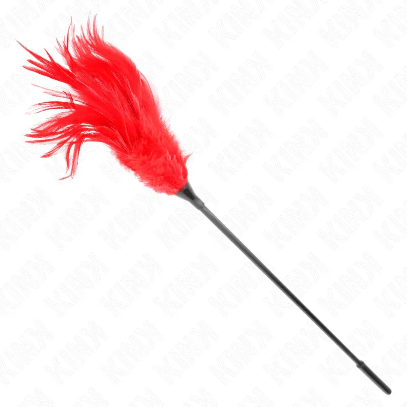 KINK - MEHRERE ROTE KITZELFEDERN 45 CM - Vanelion Paradise