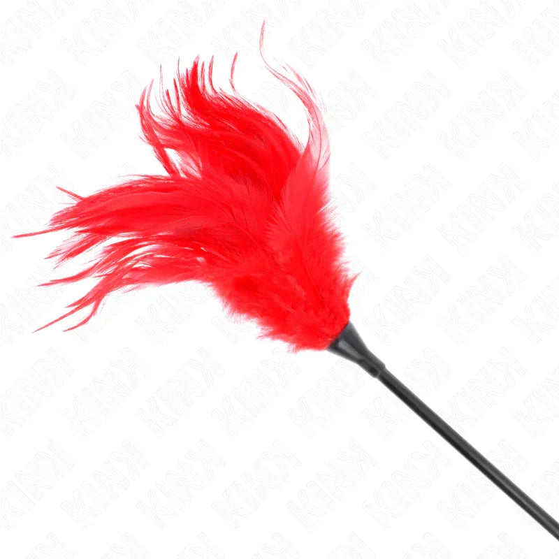 KINK - MEHRERE ROTE KITZELFEDERN 45 CM - Vanelion Paradise