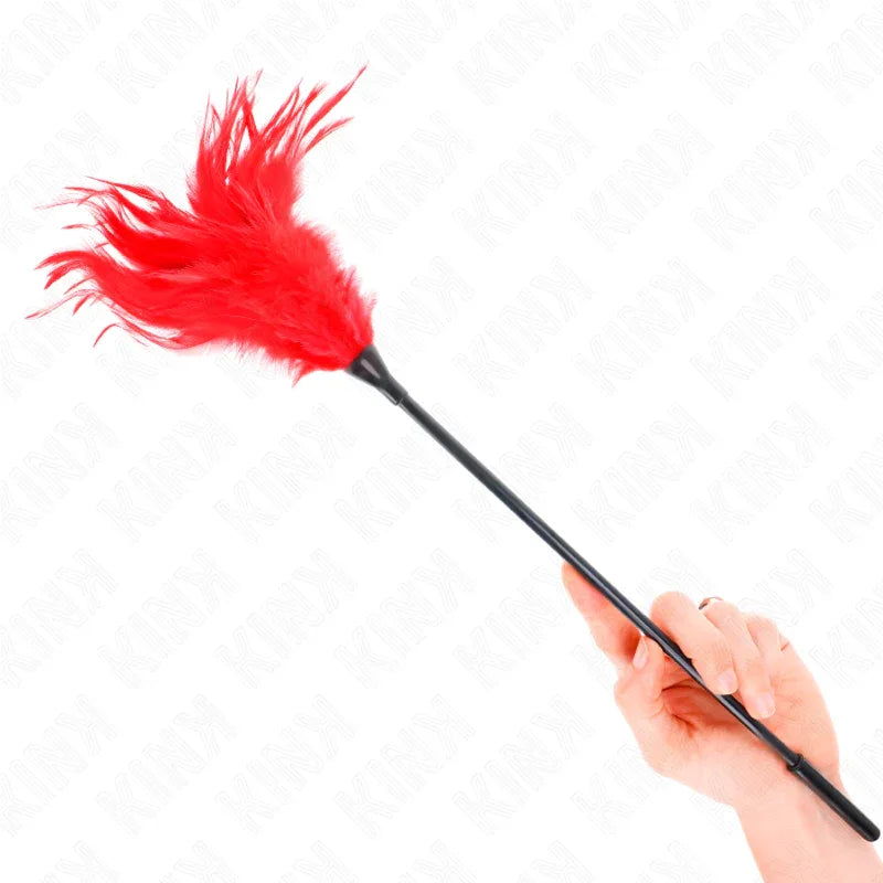 KINK - MEHRERE ROTE KITZELFEDERN 45 CM - Vanelion Paradise