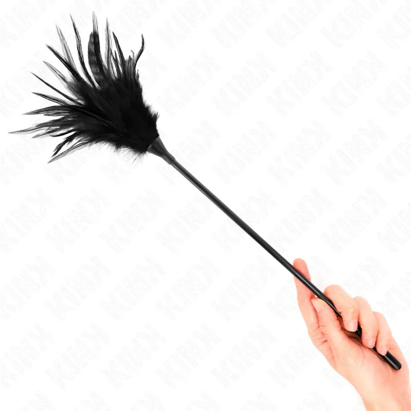 KINK - MEHRERE SCHWARZE KITZELFEDERN 45 CM - Vanelion Paradise
