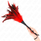 KINK - RED MAIDS HORNFORM TICKLE HÜHNERFEDERN 36 CM - Vanelion Paradise