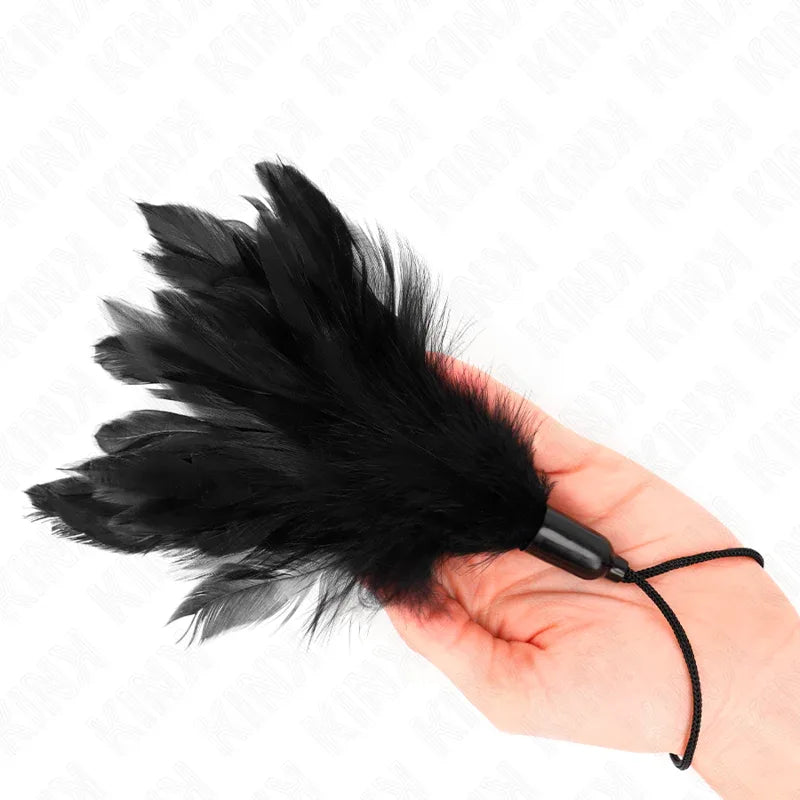 KINK - TICKLE FEATHERS MIT SEILGRIFF KUNSTSTOFFBASIS 15 CM - Vanelion Paradise
