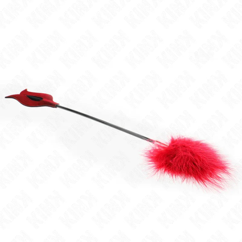 KINK - TICKLE FEATHERS MIT ROSENFÖRMIGEM PADDEL 8 CM - Vanelion Paradise
