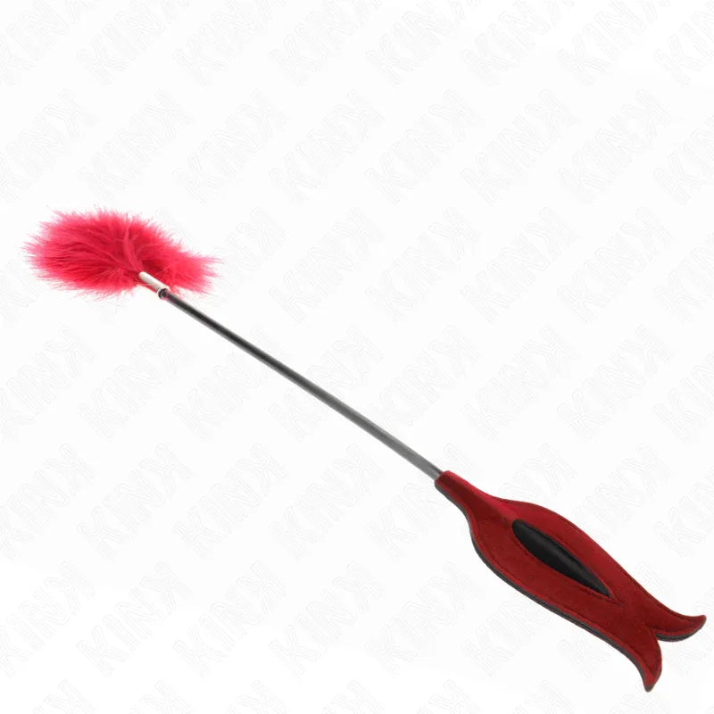 KINK - TICKLE FEATHERS MIT ROSENFÖRMIGEM PADDEL 8 CM - Vanelion Paradise