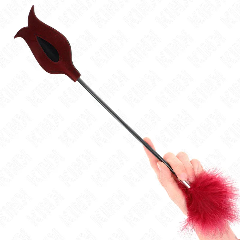 KINK - TICKLE FEATHERS MIT ROSENFÖRMIGEM PADDEL 8 CM - Vanelion Paradise