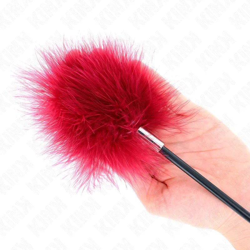 KINK - TICKLE FEATHERS MIT ROSENFÖRMIGEM PADDEL 8 CM - Vanelion Paradise