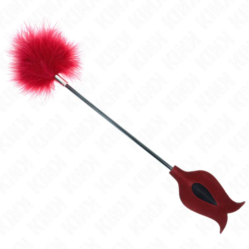 KINK - TICKLE FEATHERS MIT ROSENFÖRMIGEM PADDEL 8 CM - Vanelion Paradise