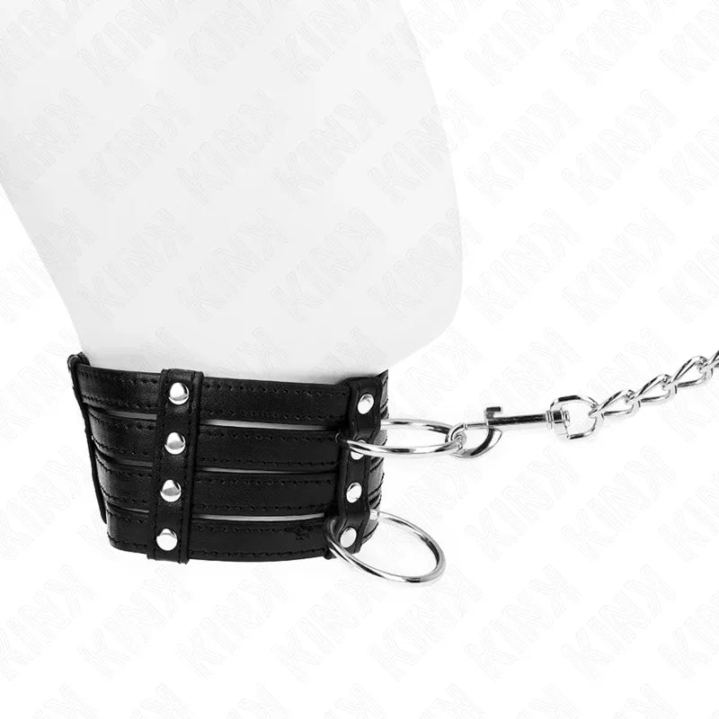 KINK - HALSKETTE MIT GÜRTEL 65 CM SUB STYLE VERSTELLBAR 35-51 CM X 7 CM - Vanelion Paradise