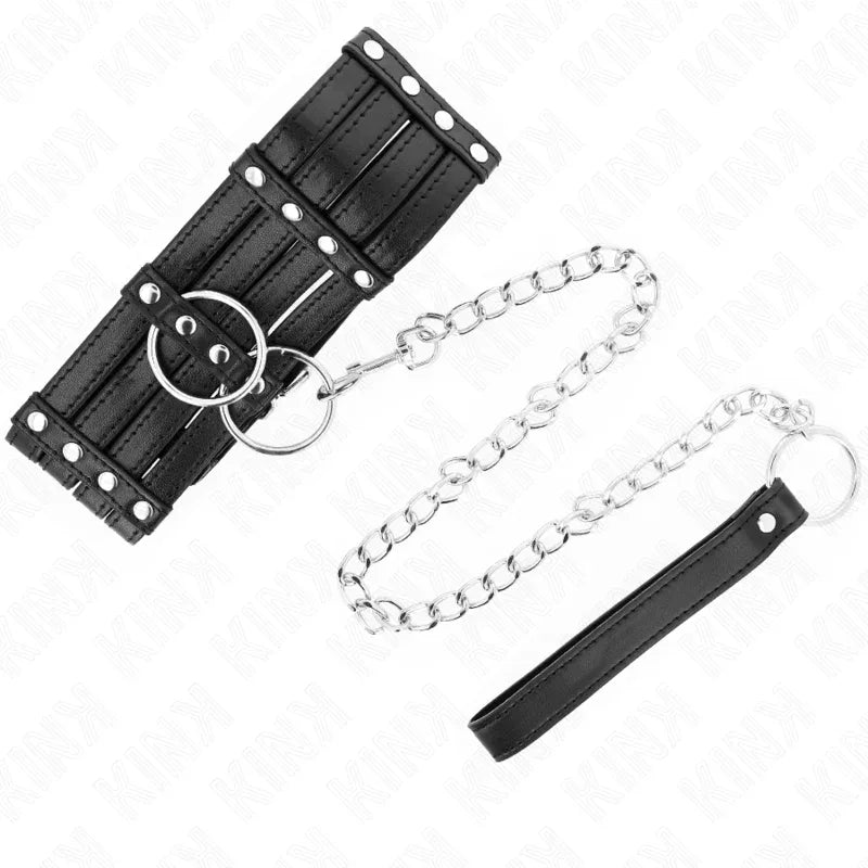 KINK - HALSKETTE MIT GÜRTEL 65 CM SUB STYLE VERSTELLBAR 35-51 CM X 7 CM - Vanelion Paradise
