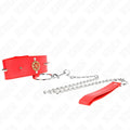 KINK - ROTE DIAMANTKETTE MIT GÜRTEL 65 CM VERSTELLBAR 35-51 CM X 7 CM - Vanelion Paradise