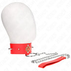 KINK - ROTE DIAMANTKETTE MIT GÜRTEL 65 CM VERSTELLBAR 35-51 CM X 7 CM - Vanelion Paradise