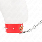 KINK - ROTE DIAMANTKETTE MIT GÜRTEL 65 CM VERSTELLBAR 35-51 CM X 7 CM - Vanelion Paradise
