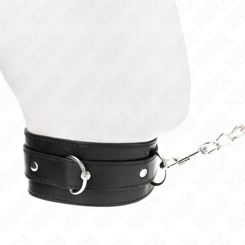 KINK - HALSBAND MIT GÜRTEL 65 CM MIT RIEMEN SCHWARZ 54 X 4,5 CM - Vanelion Paradise
