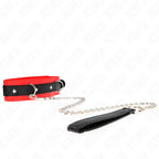 KINK - BASISMODELL HALSBAND MIT LEINE 65 CM MODELL 3 ROT 53 X 5 CM - Vanelion Paradise