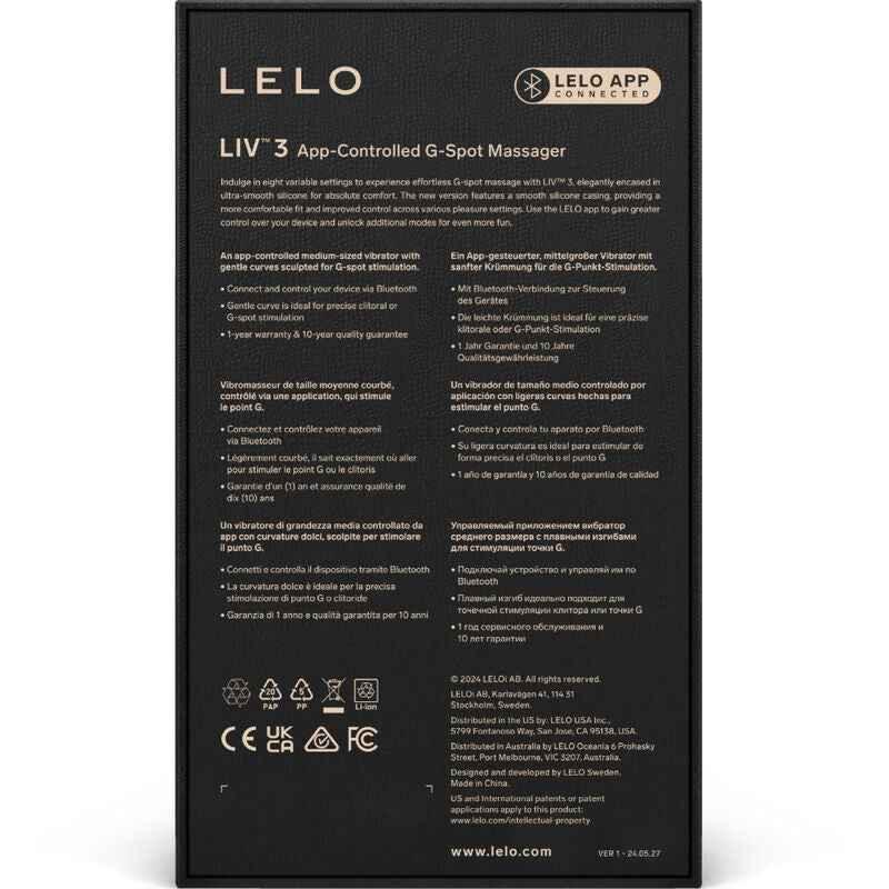 LELO - LIV™ 3 G-SPOT-STIMULATOR ROSA - Vanelion Paradise