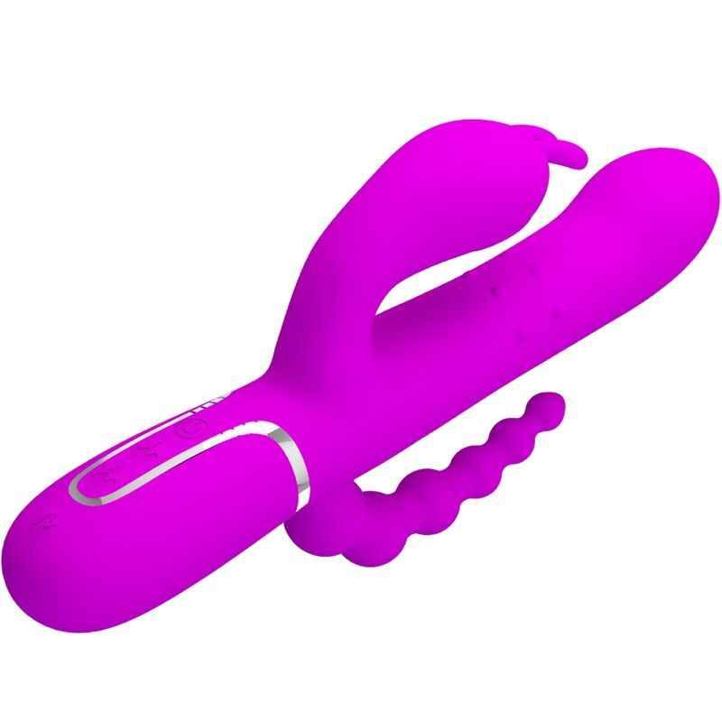 PRETTY LOVE - CAMMY TRIPLE VIBRATOR MULTIFUNKTION 4 IN 1 ROSA - Vanelion Paradise